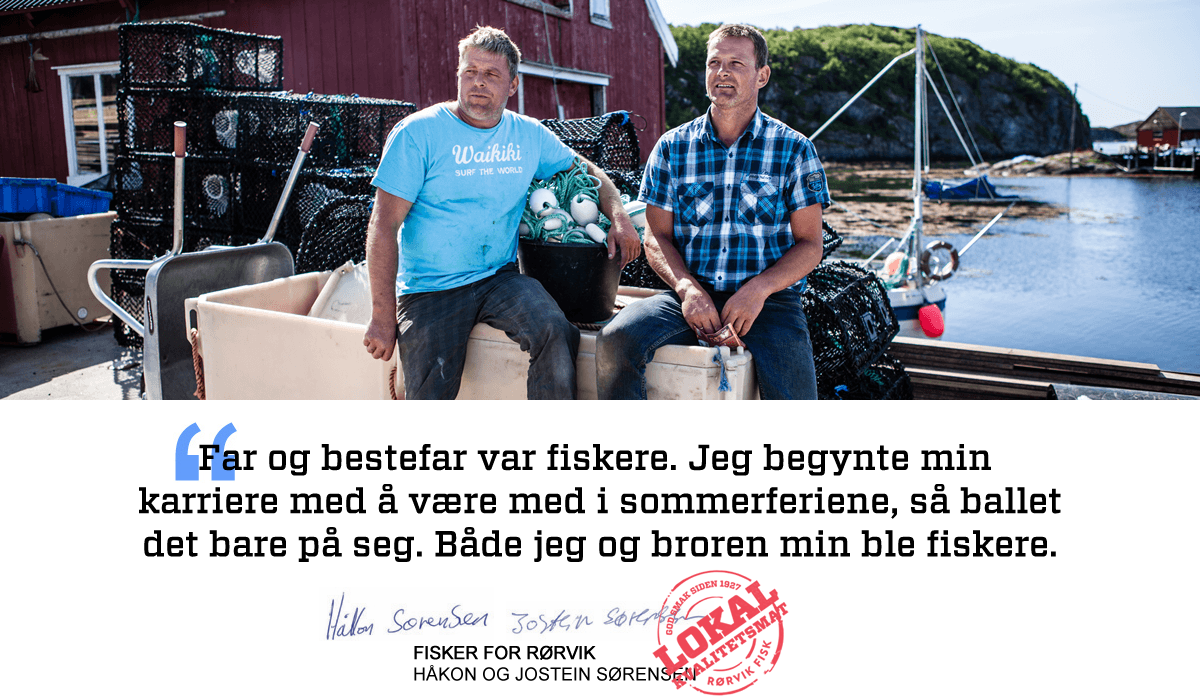 Bilde av fiskerne Håkon og Jostein Sørensen